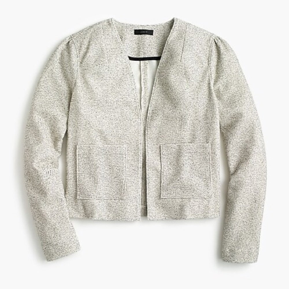 J.Crew Textured (Tweed-Like) Stretch Blazer Jacket